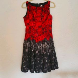 Red and black dress!